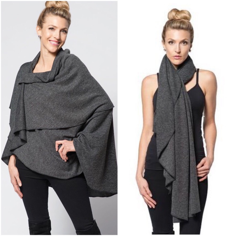 Grey City Wrap • Multi use poncho
