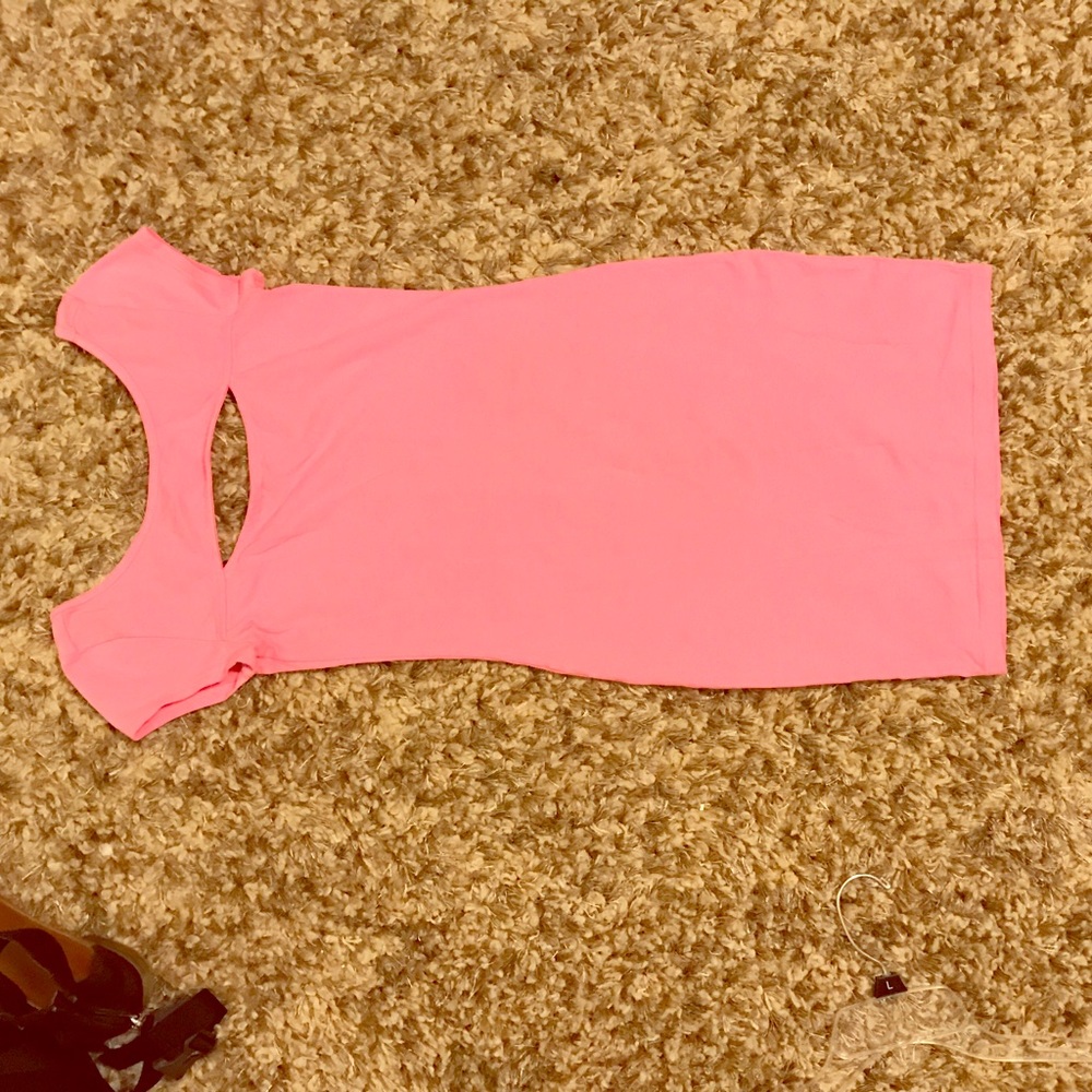 🌈GUESS brand pink mini bodycon dress