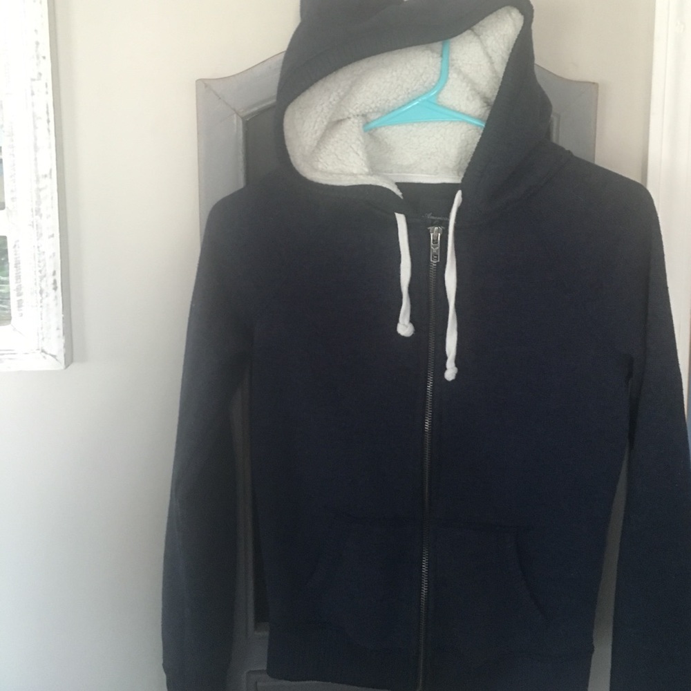 American Eagle Hoodie- Navy Color