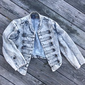Denim Jacket with military detail