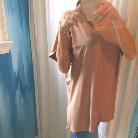 *sold out*Dusty Mauve Pocket Tee - Picture 3 of 4
