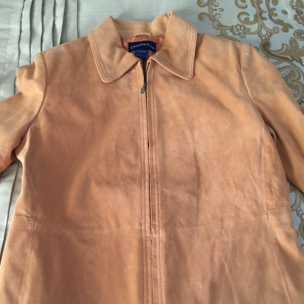 Suede Charter Club blazer.