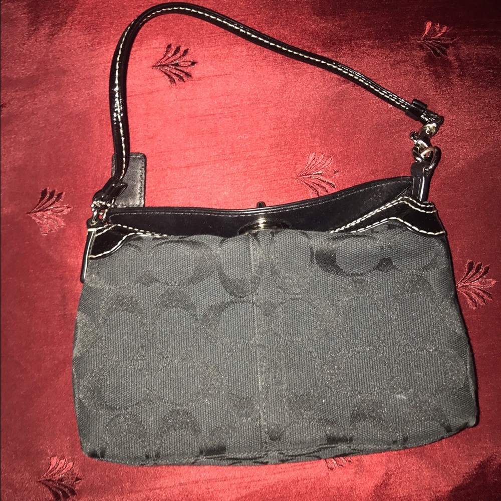 Black Coach wristlet