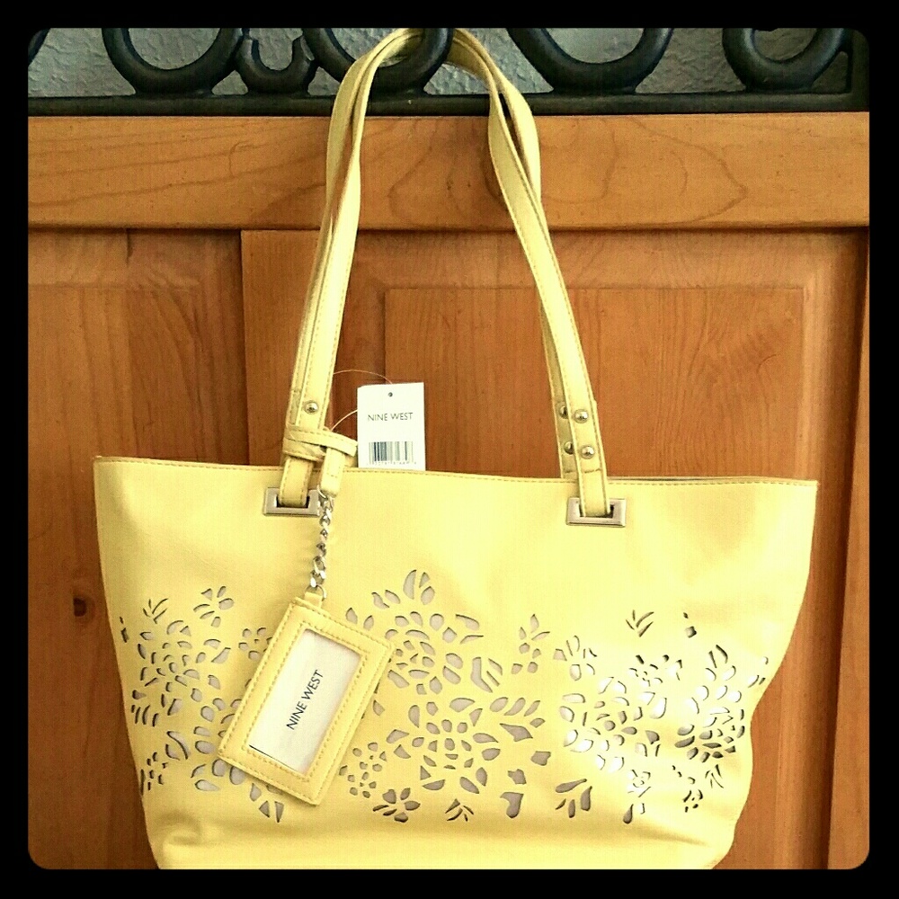 Nine West Tote yellow spring bag