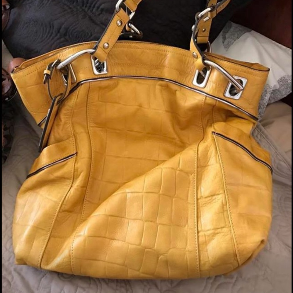 Leather B Makowsky handbag