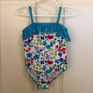 Penelope Mack toddler girl 3T floral swimsuit