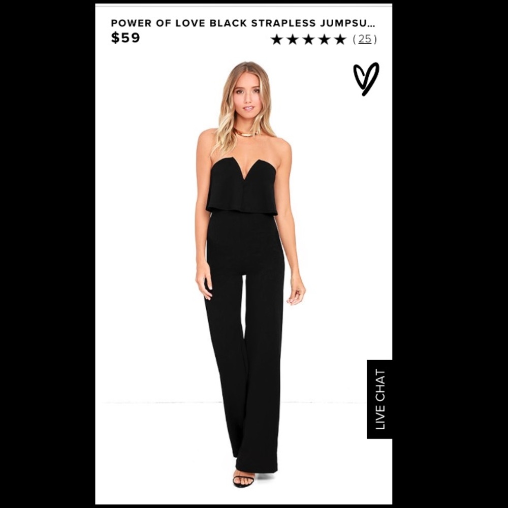Lulus Power of Love Jumpsuit - Black