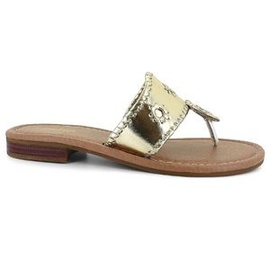 gold jack rogers inspired sandals