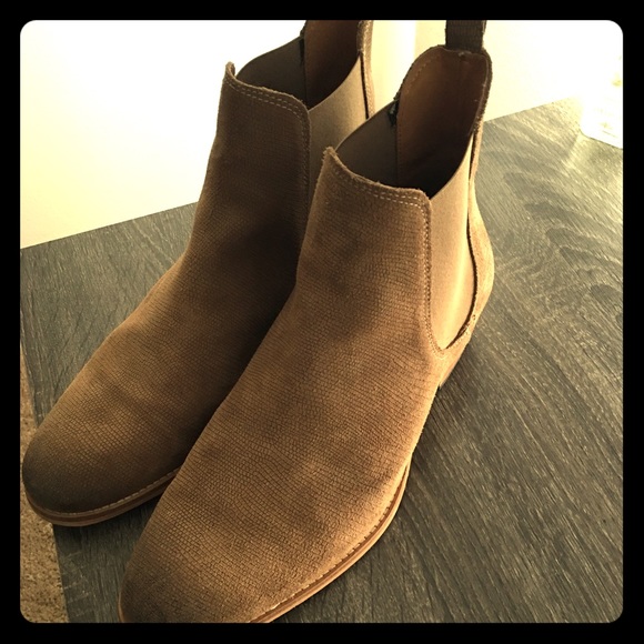 Brand New Taupe Suede Limited Ed. Chelsea Boots