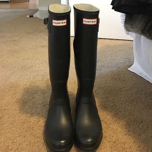 Tall Black Hunter Boots
