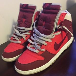 Nike Dunk High (Red, Size 13)