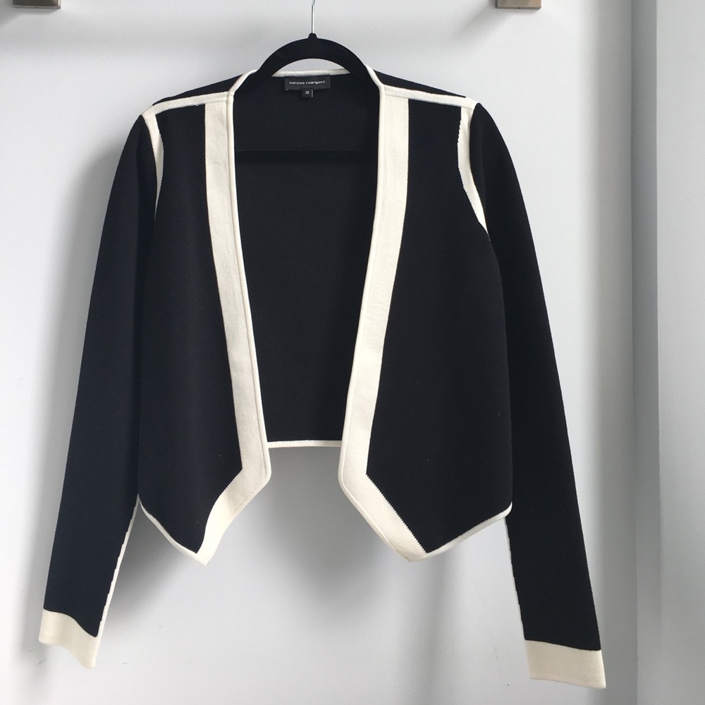 Narcisco Rodriguez colorblock sweater / blazer