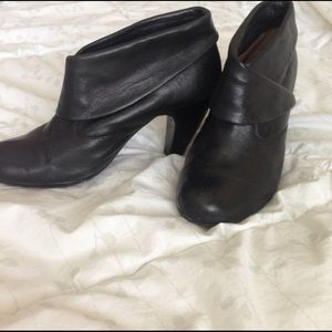 Leather booties