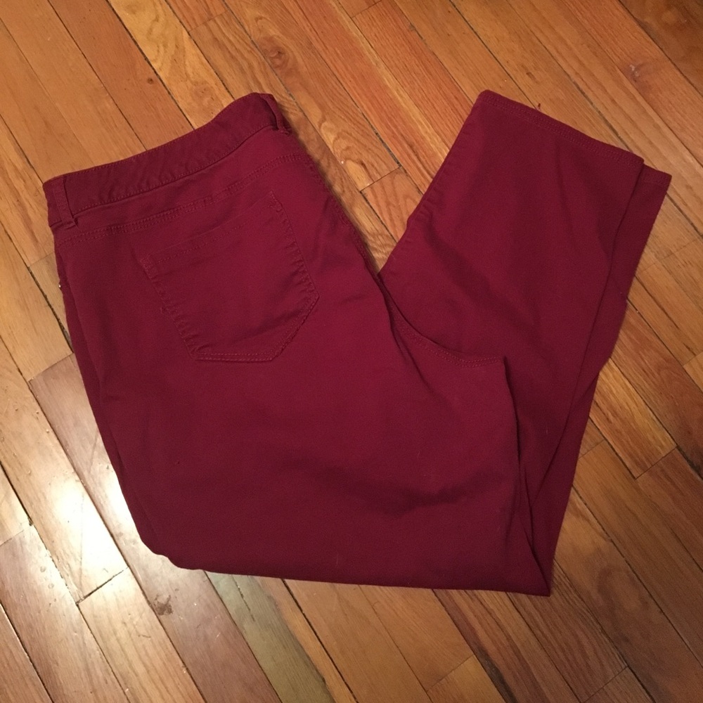 Vanilla Star Maroon Pants size 24 Skinny Fit