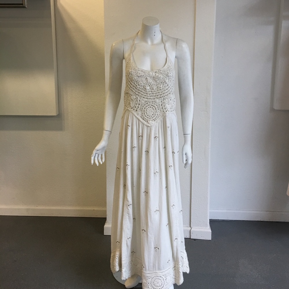 Ravenell Hard Embellished Halter Dress