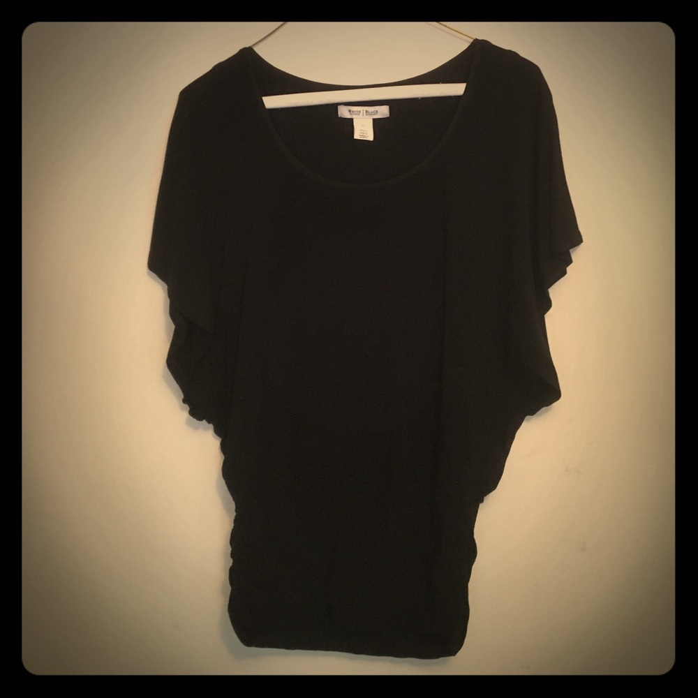 Black White House Black Market shirt.
