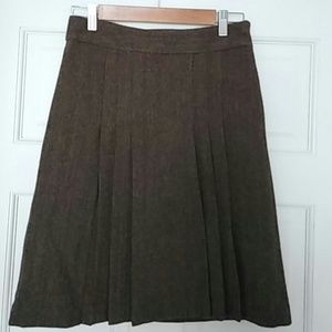 Banana Republic Pleated Wool Skirt