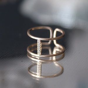 💛 simple adjustable gold ring💛