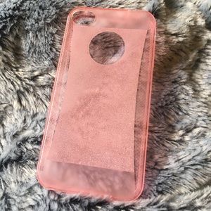 Sparkly pink silicone iPhone 4 phone case