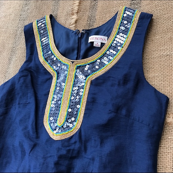 Merona Navy Embellished Sundress - Picture 3 of 8