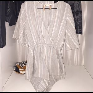 Striped romper