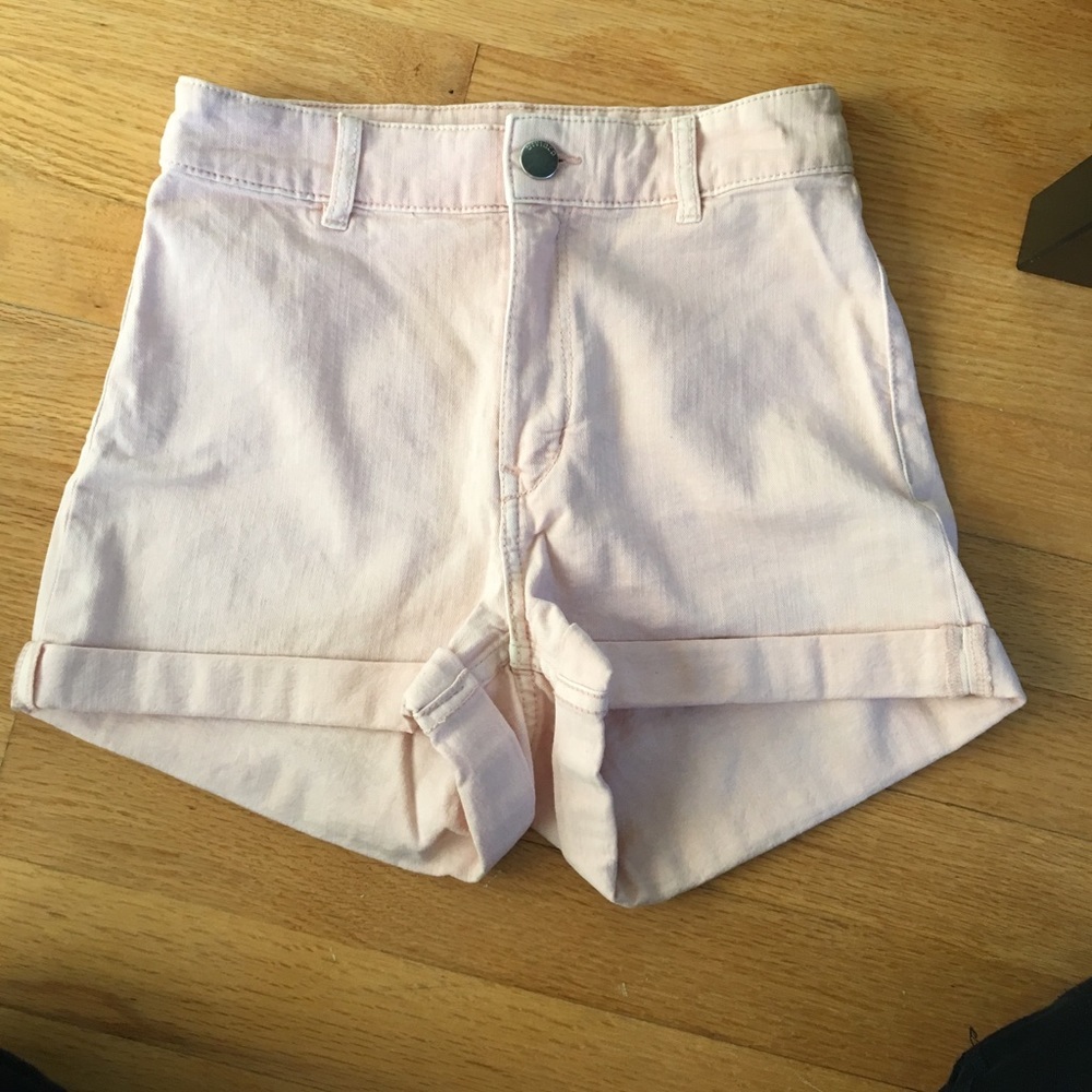 Pale pink shorts