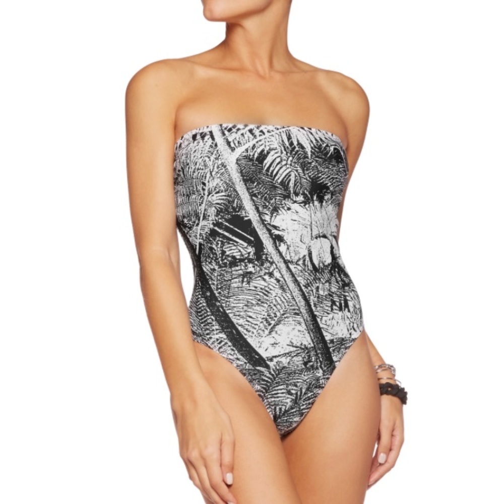 **Norma Kamali bishop jungle prt bathingsuit** - Picture 1 of 8