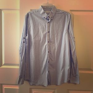 Calvin Klein Blue Stripped Shirt