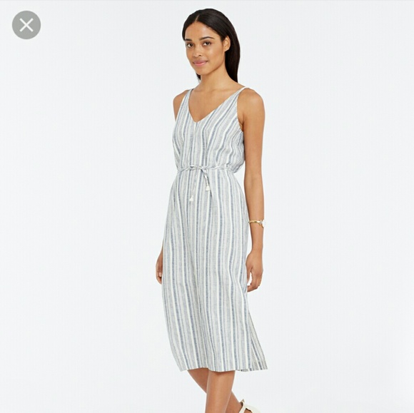 Ann Taylor striped linen dress - Picture 1 of 4
