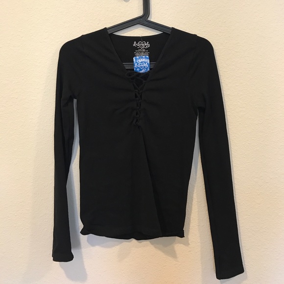 Free People Tops - NWT Free People Intimately thermal top lace up M/L Free People Tops - NWT Free People Intimately thermal top lace up M/L