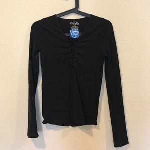 Free People Tops - NWT Free People Intimately thermal top lace up M/L Free People Tops - NWT Free People Intimately thermal top lace up M/L