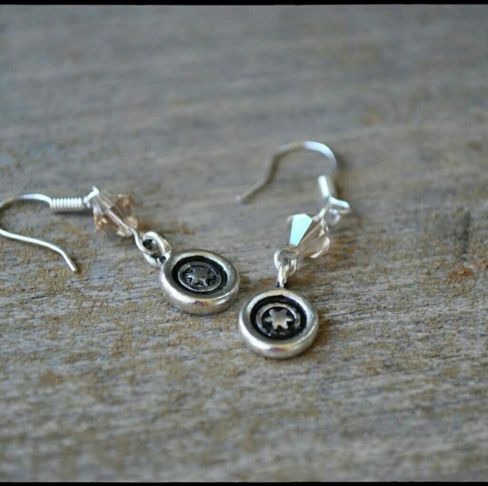 Earrings with Crystals New handmade by me!