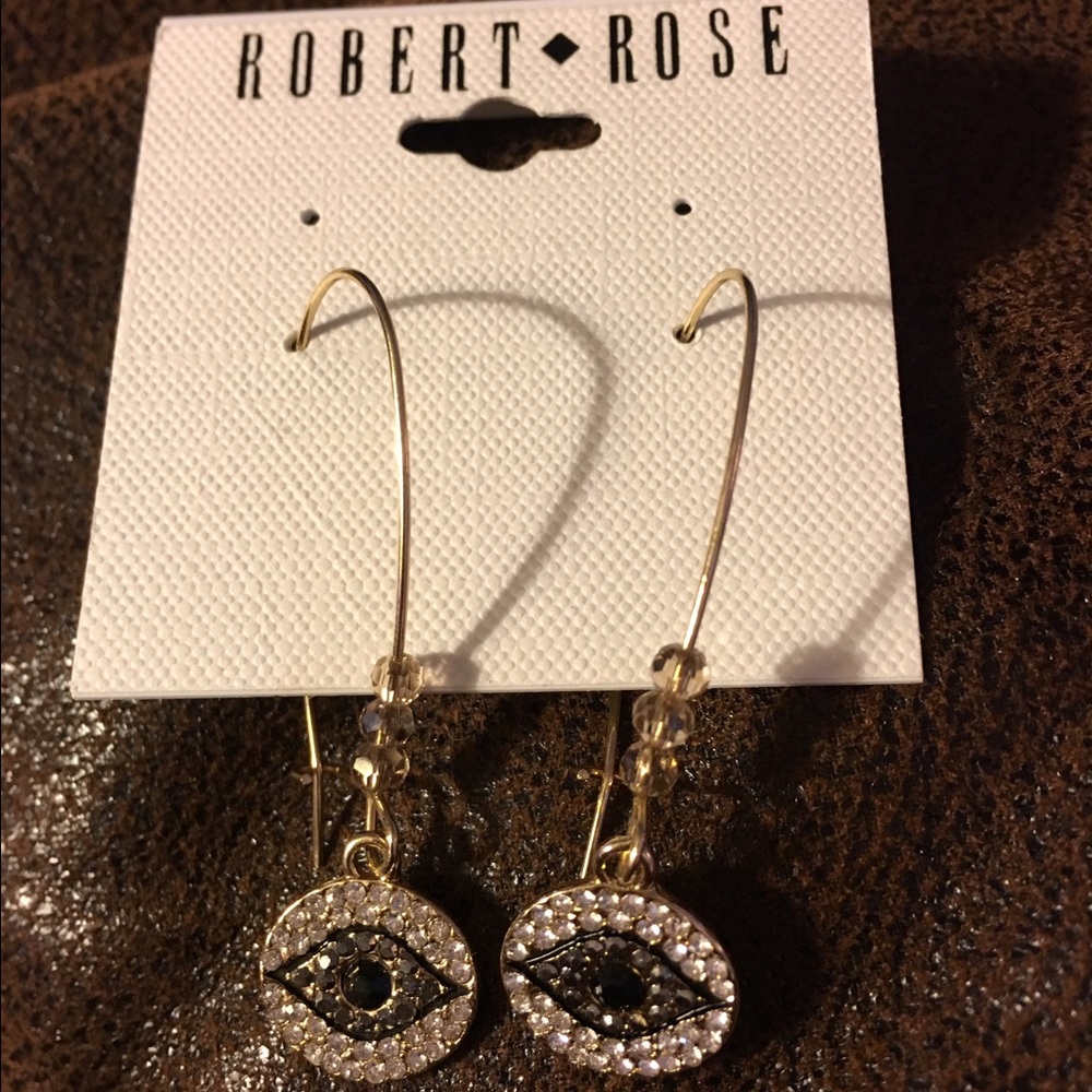 Evil Eye drop earrings