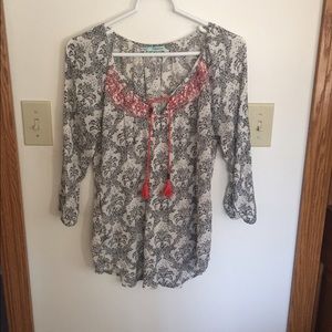 Black and white boho