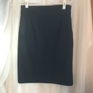 Navy pencil skirt