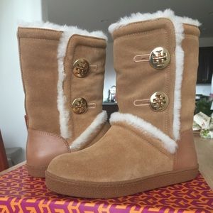 Tory Burch Ginger split suede winter boots