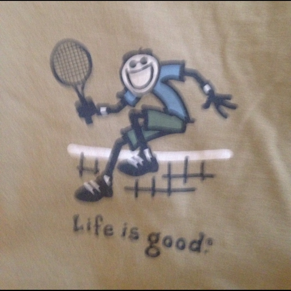 Men's tennis Life is good tee