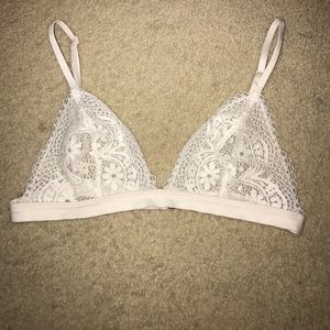 Victoria's Secret while lace bralette