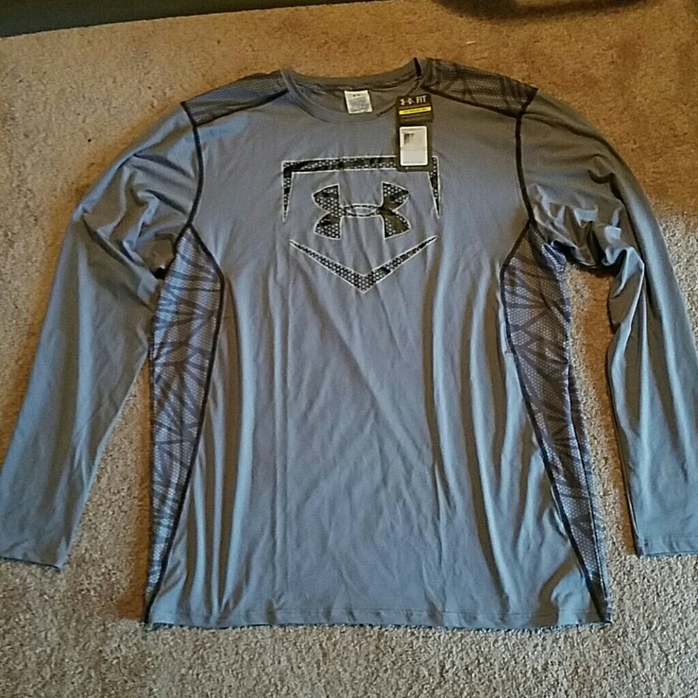 NWT Men's XXL Under Armour Gray Workout Shirt