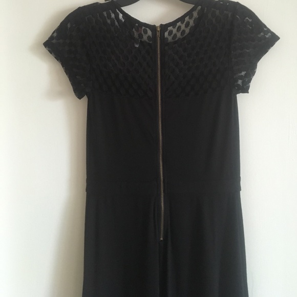 Womans sz s dress black long high low lace NWOT - Picture 3 of 8