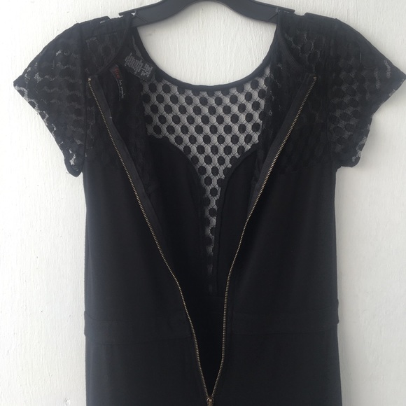 Womans sz s dress black long high low lace NWOT - Picture 5 of 8