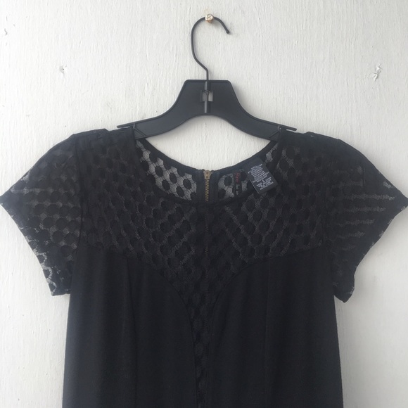 Womans sz s dress black long high low lace NWOT - Picture 7 of 8