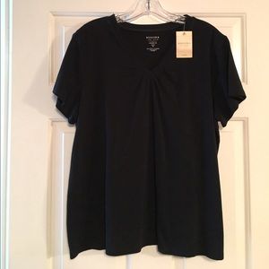 Sonoma black v-neck short sleeve tee
