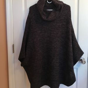 Black-Gray Poncho