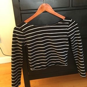Striped crop top