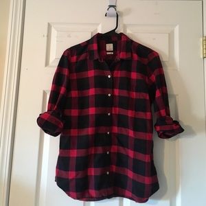 The Fitted Boyfriend Red Flannel