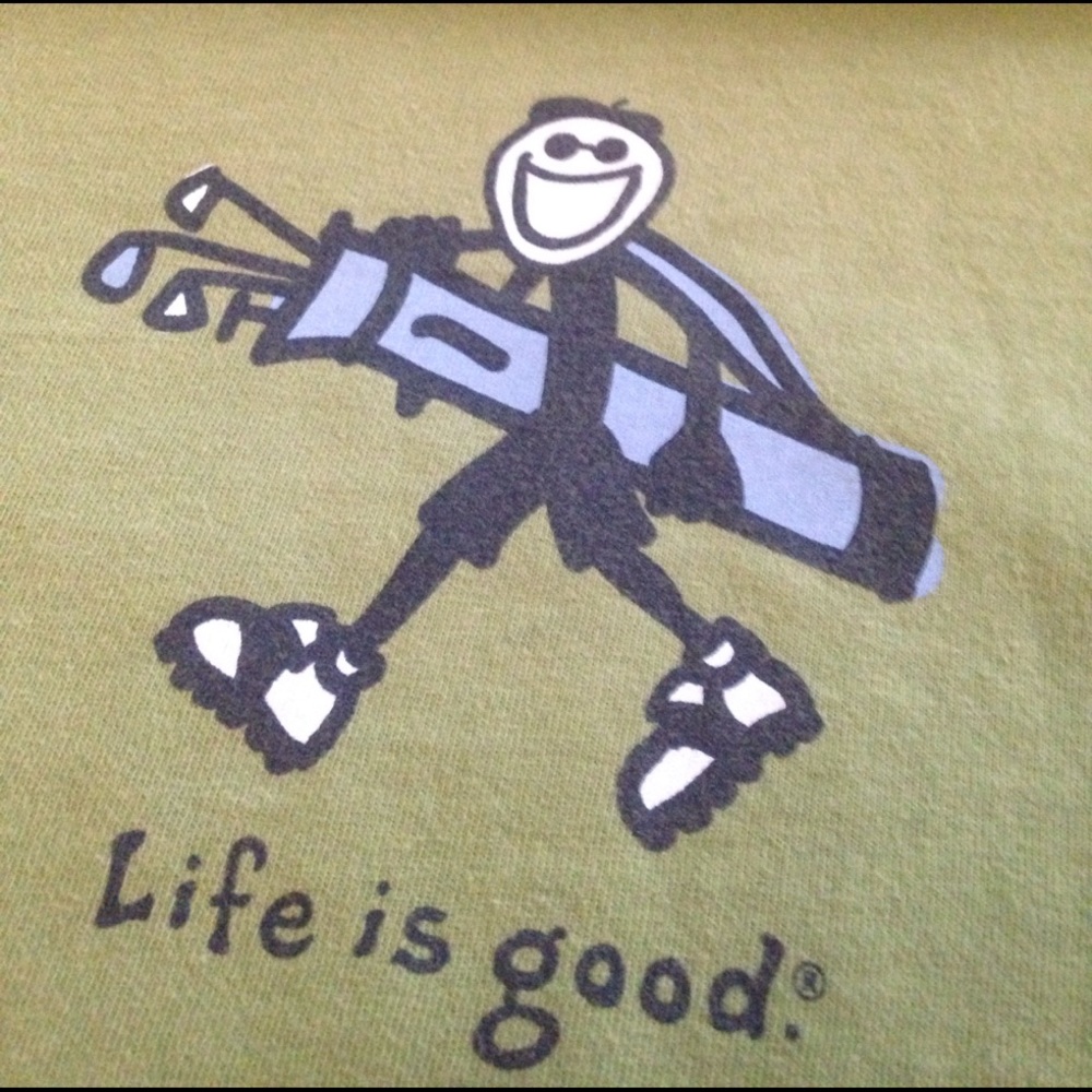 Men's golf Life is good tee