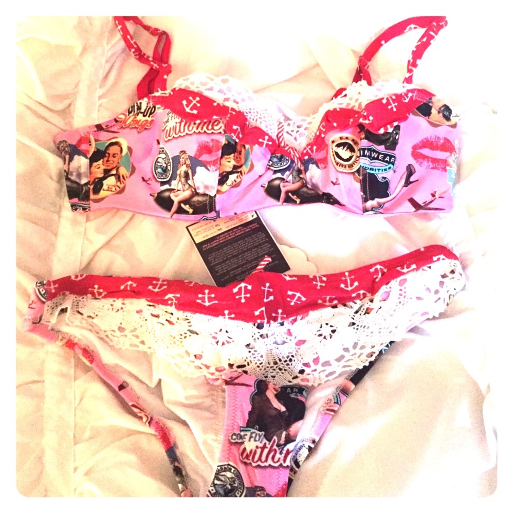 Agua Bendita Naval bikini new never worn w/tags