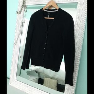 Black Cashmere Cardigan