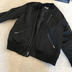 Black bomber jacked